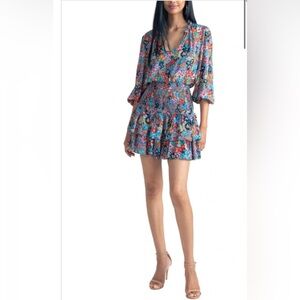 Shoshanna Vivian Floral Mini Dress in Fiesta NWOT 4